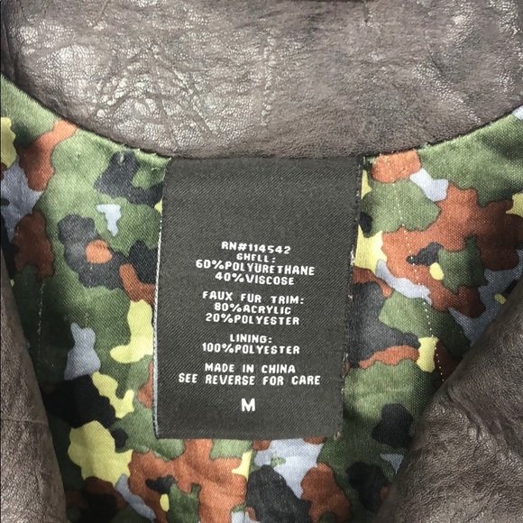 L2 Faux Leather Jacket Size M - Picture 7 of 8